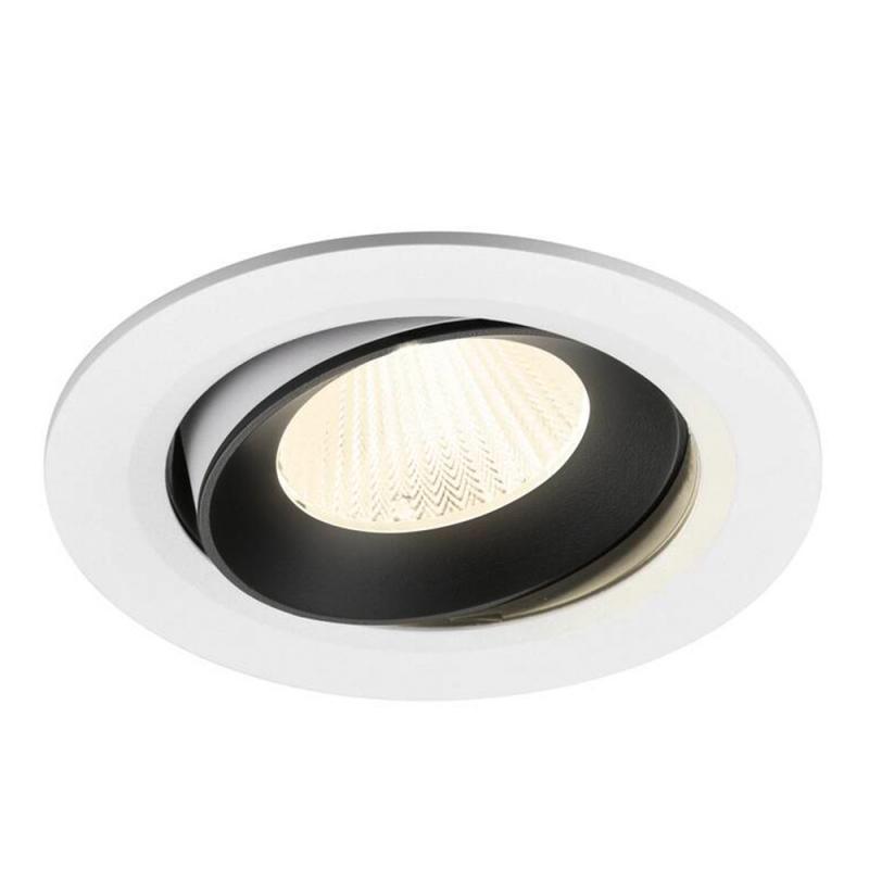 SLV 1009858 NUMINOS MOVE L Deckeneinbauleuchte weiß/schwarz 4000K 40° -  Einbau Ø 14,5cm
