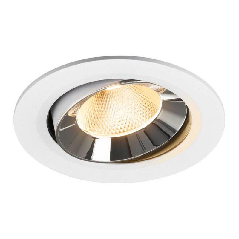 SLV 1009839 NUMINOS MOVE L Deckeneinbauleuchte weiß/chrom 3000K 20° CRI90 -  Einbau Ø 14,5cm