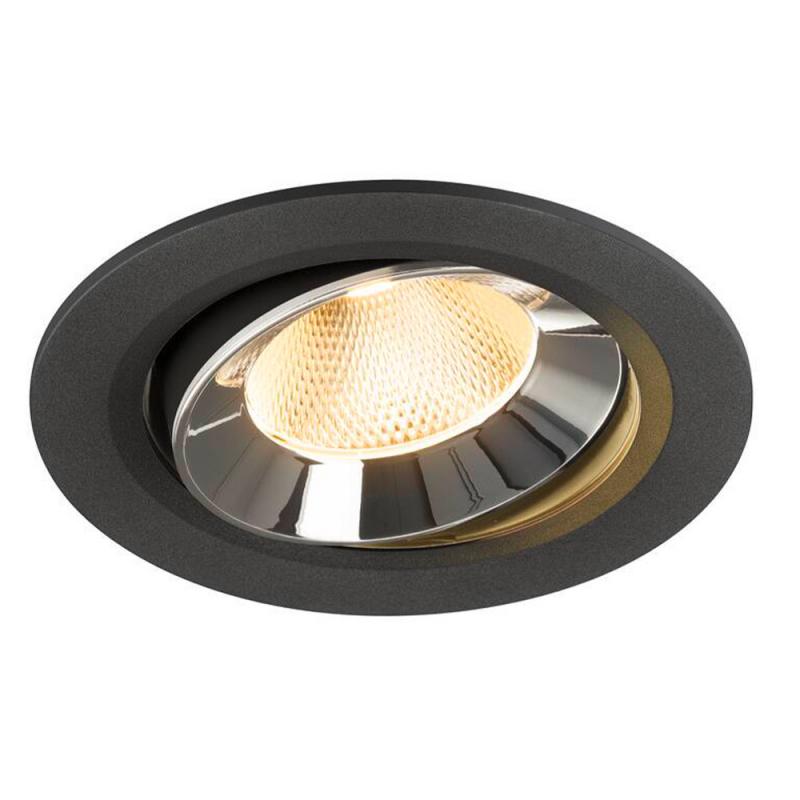 SLV 1009830 NUMINOS MOVE L Deckeneinbauleuchte schwarz/chrom 3000K 20° CRI90 -  Einbau Ø 14,5cm