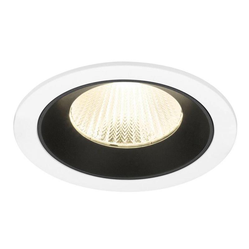 SLV 1009804 NUMINOS® L Deckeneinbauleuchte weiß/schwarz 4000K 40° CRI90 - Einbau Ø 12cm