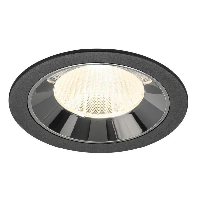 SLV 1009794 NUMINOS® L Deckeneinbauleuchte schwarz/chrom 4000K 20° CRI90 , Einbau Ø 12cm