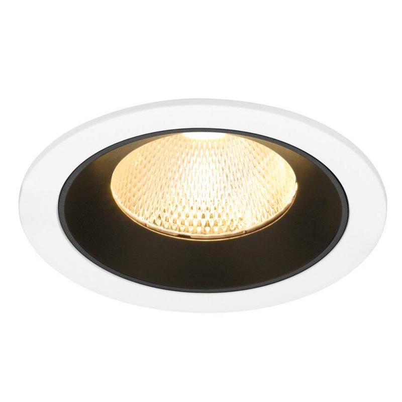 SLV 1009783 NUMINOS® L Deckeneinbauleuchte weiß/schwarz 3000K 20° CRI90 , Einbau Ø 12cm