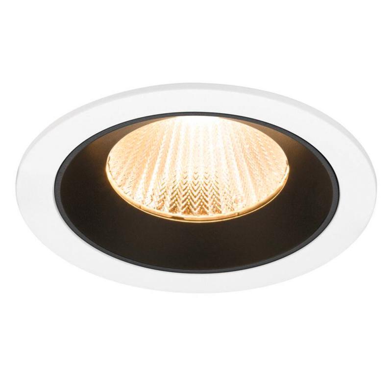 SLV 1009768 NUMINOS® L Deckeneinbauleuchte weiß/schwarz 2700K 40° CRI90 , Einbau Ø 12cm