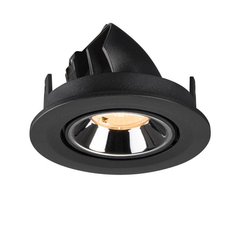 SLV 1009384 NUMINOS® GIMBLE S Deckeneinbauleuchte schwarz/chrom 2700K 40° CRI90 , Einbau Ø 9cm