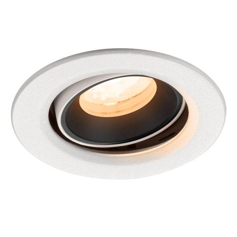 SLV 1009337 NUMINOS® MOVE XS Deckeneinbauleuchte weiß/schwarz 2700K 40° CRI90 , Einbau Ø 6,8cm