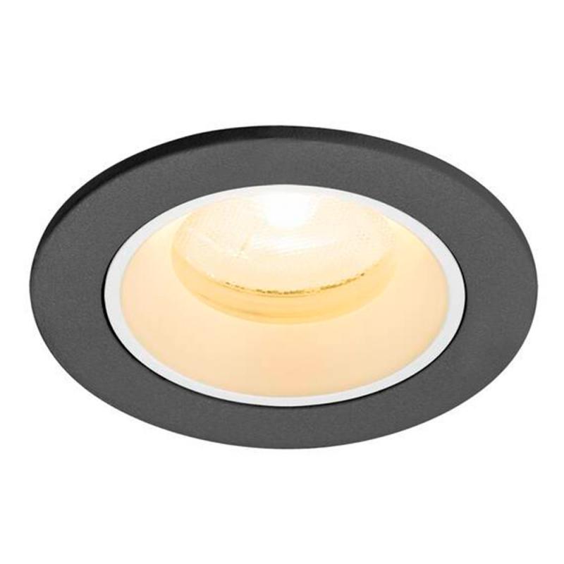 SLV 1009290 NUMINOS XS Deckeneinbauleuchte 6,9W 3000K 20° schwarz/weiß -  Einbau Ø 5,5cm