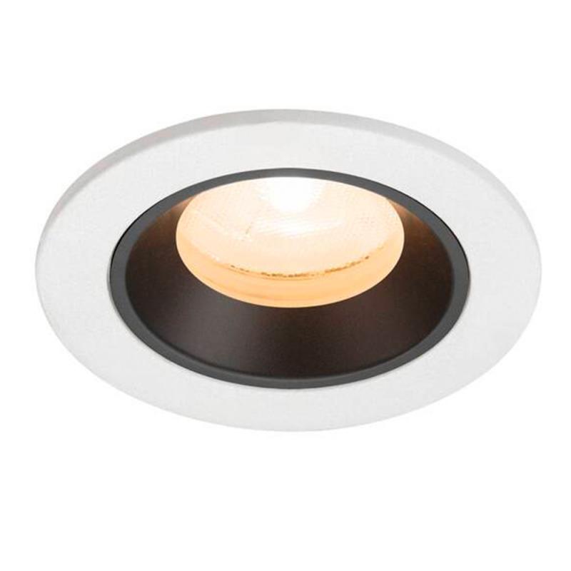 SLV 1009280 NUMINOS® XS Deckeneinbauleuchte weiß/schwarz 2700K 20° CRI90, Einbau Ø 5,5cm