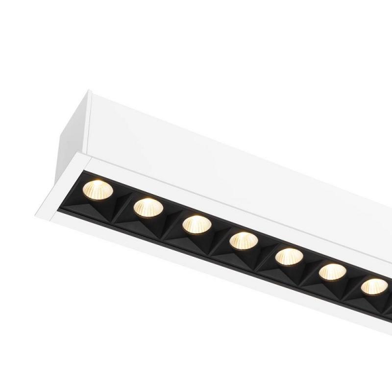 SLV 1010521 GLENOS PRO Deckeneinbauleuchte 1,2m DALI 3000K UGR19 weiß/schwarz