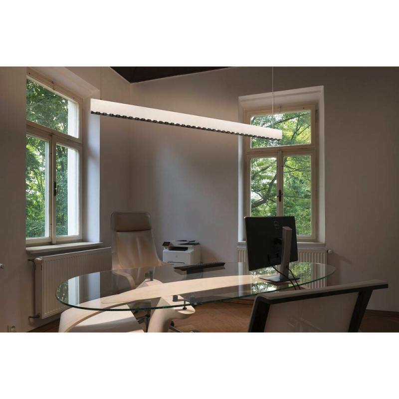SLV 1010513 GLENOS PRO Pendelleuchte 1,5m DALI 3000K UGR16 weiß/schwarz