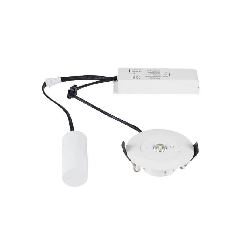 SLV 1010507 P-LIGHT DECKENEINBAULEUCHTE RUNDE NOTBELEUCHTUNG 5W 5700K WEISS – Sicherheits- und Rettungszeichenleuchte