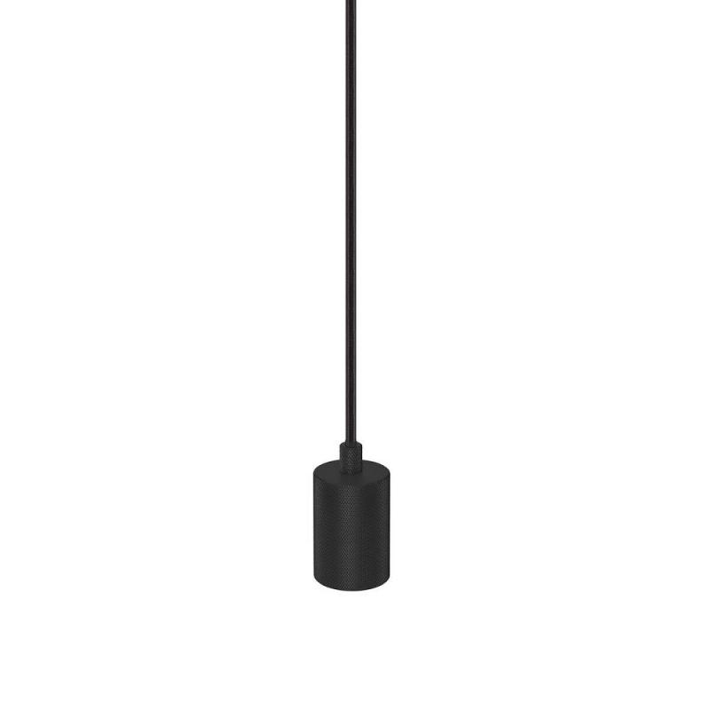 SLV 1010420 FITU PD Pendelleuchte ribbed Pendellänge 500 cm, 1 x max. 15 W, schwarz