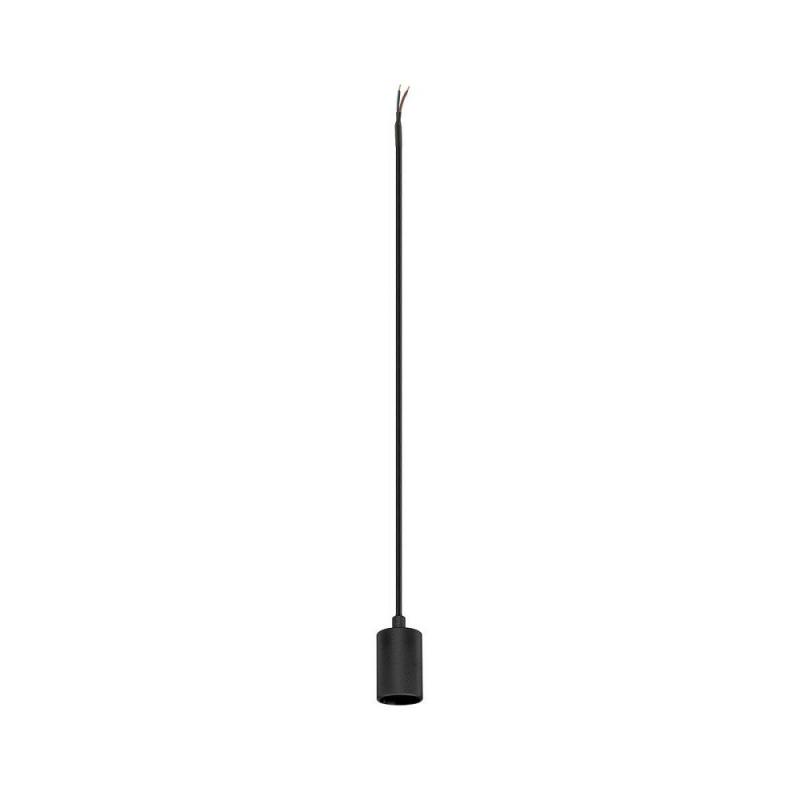 SLV 1010420 FITU PD Pendelleuchte ribbed Pendellänge 500 cm, 1 x max. 15 W, schwarz