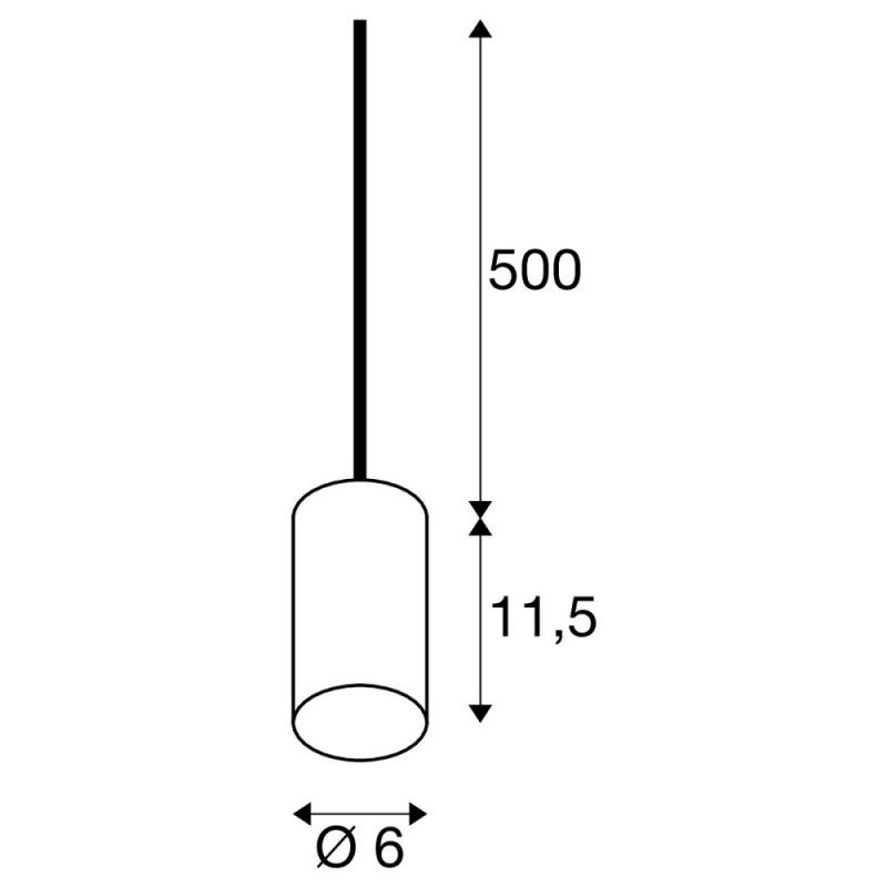SLV 1010418 FITU PD Pendelleuchte stone Pendellänge 500 cm, 1 x max. 15 W, beige