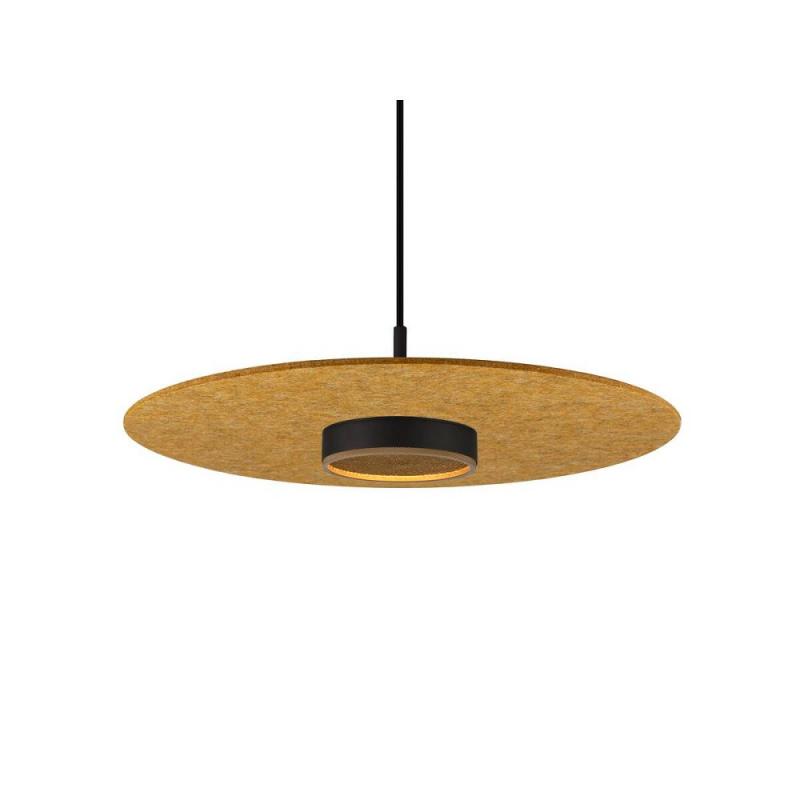 SLV 1010408 GRIP! FLAT – Felt shade Ø50 cm H 0,6 cm ocker ultraflacher Leuchtenschirm