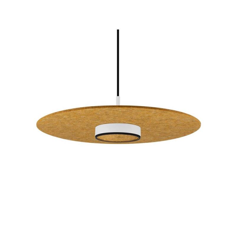 SLV 1010408 GRIP! FLAT – Felt shade Ø50 cm H 0,6 cm ocker ultraflacher Leuchtenschirm