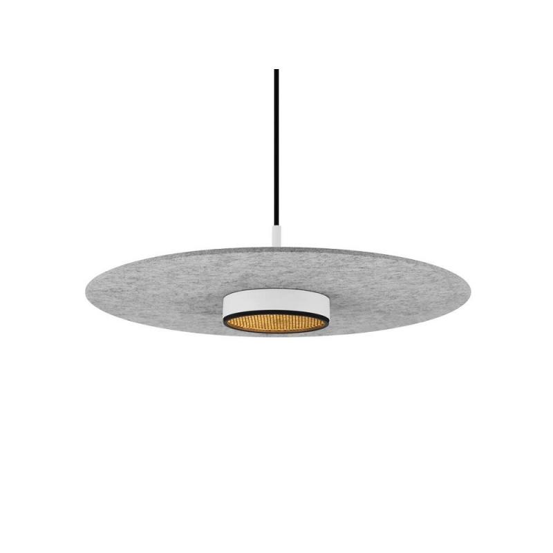 SLV 1010407 GRIP! FLAT – Felt shade Ø50 cm H 0,6 cm grau ultraflacher Leuchtenschirm