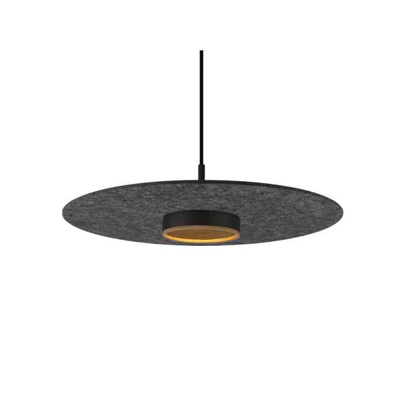SLV 1010406 GRIP! FLAT – Felt shade Ø50 cm H 0,6 cm anthrazit ultraflacher Leuchtenschirm