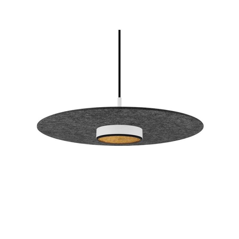 SLV 1010406 GRIP! FLAT – Felt shade Ø50 cm H 0,6 cm anthrazit ultraflacher Leuchtenschirm