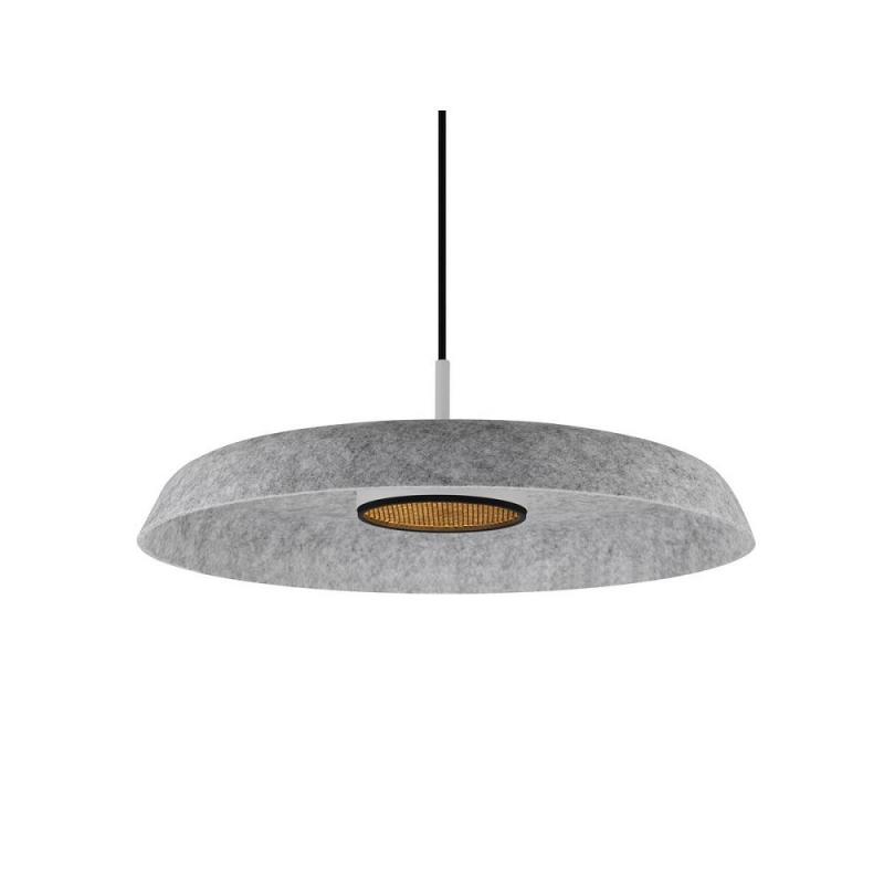 SLV 1010404 GRIP! FLAT – Felt shade Ø50 cm H 6,2 cm grau dekorativer Leuchtenschirm