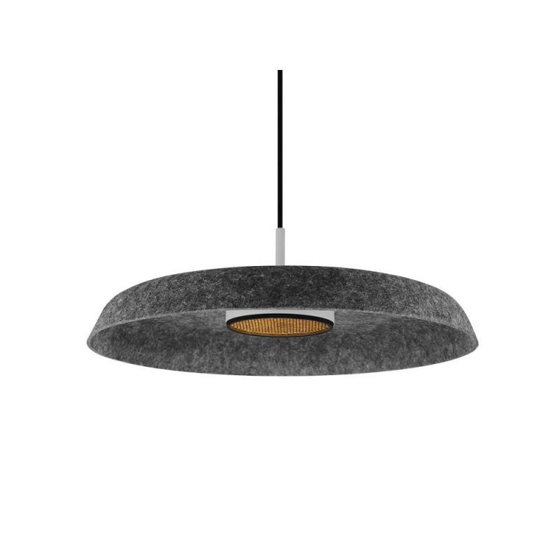 SLV 1010403 GRIP! FLAT – Filzschirm Ø50 cm H 6,2 cm anthrazit dekorativer Leuchtenschirm