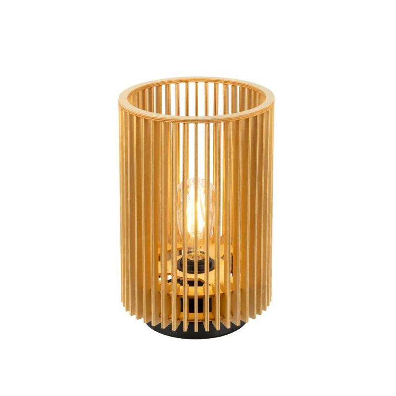 SLV 1010402 WUD TL – E27 Tischleuchte zylindrisch Holz beige 40W IP20