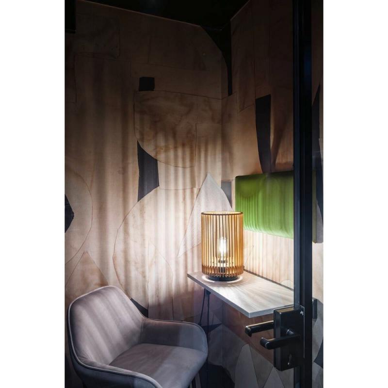 SLV 1010402 WUD TL – E27 Tischleuchte zylindrisch Holz beige 40W IP20