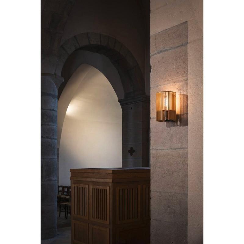 SLV WUD WL 1010401 – E27 Wandlampe zylindrisch Holz natur