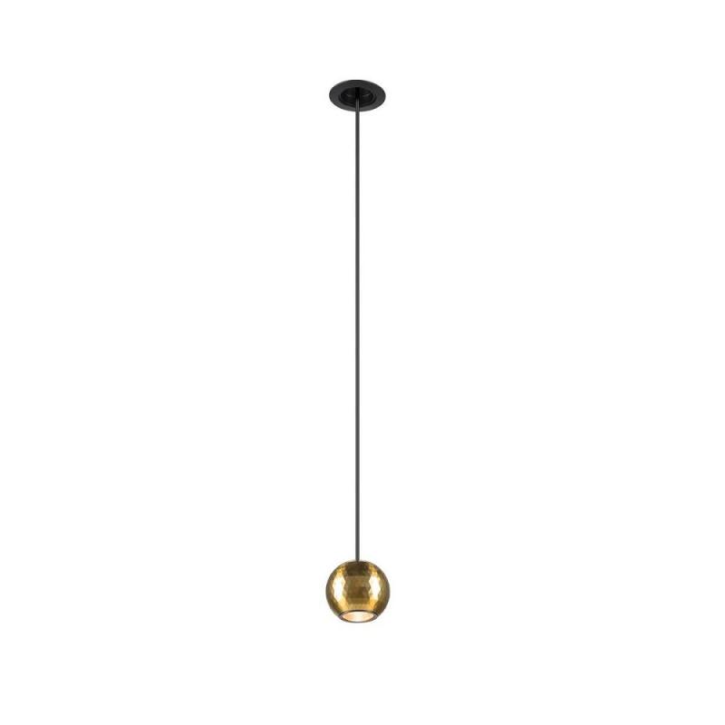 SLV 1010359 DYSKO Einbau Pendelleuchte PHASE 2700K schwarz/gold - Einbaudurchmesser 47 mm