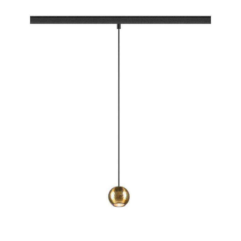 SLV 1010336 DYSKO 48V Pendelleuchte DALI Pendellänge 200 cm 2700K 36° schwarz/gold