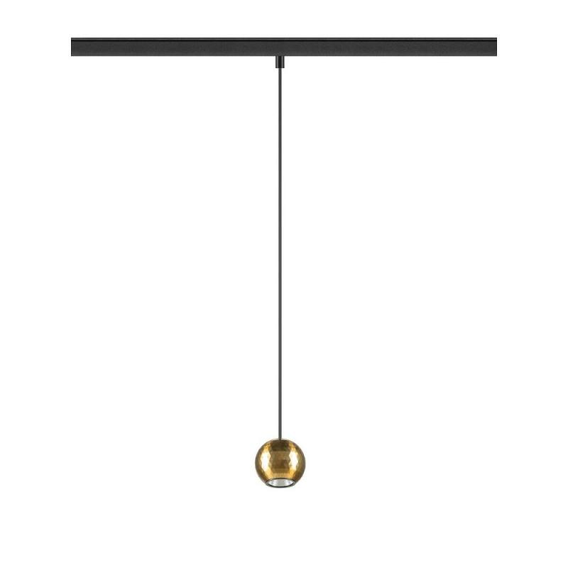 SLV 1010336 DYSKO 48V Pendelleuchte DALI Pendellänge 200 cm 2700K 36° schwarz/gold