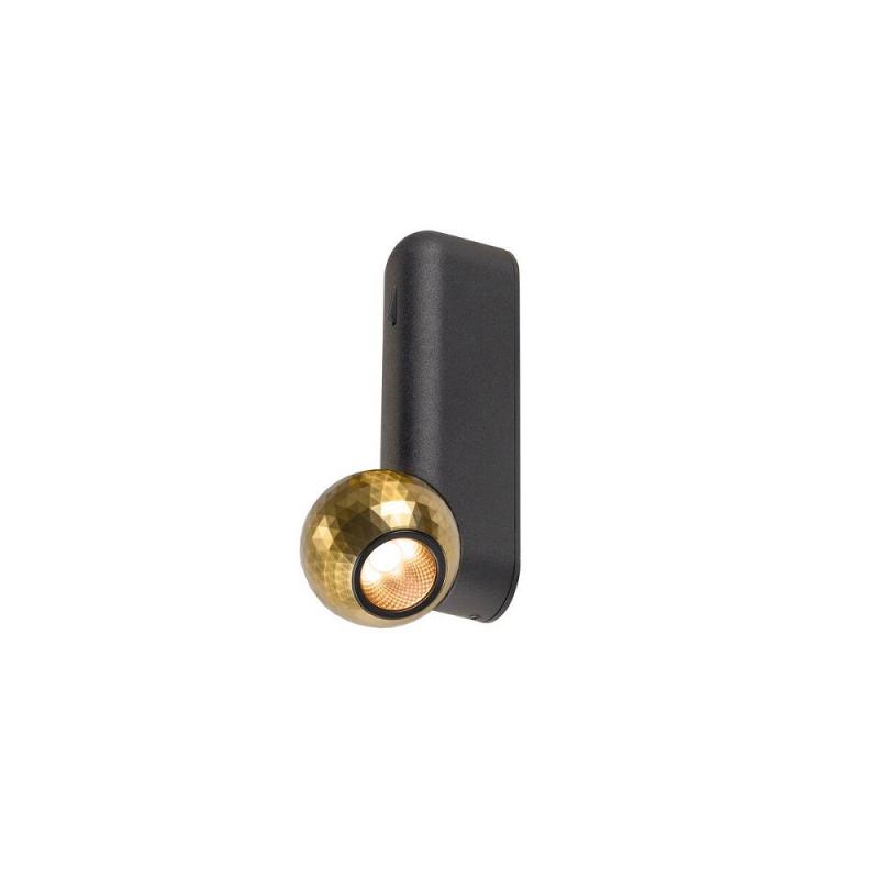 SLV 1010312 DYSKO Wand- und Deckenaufbauleuchte Switch Single PHASE 2700K 6,7W 36° schwarz/gold