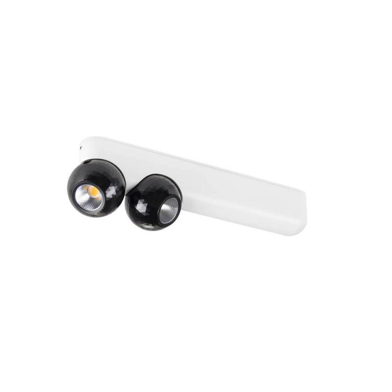 SLV 1010307 DYSKO Wand- und Deckenleuchte Double PHASE 2700K 13W 36° weiß/schwarz
