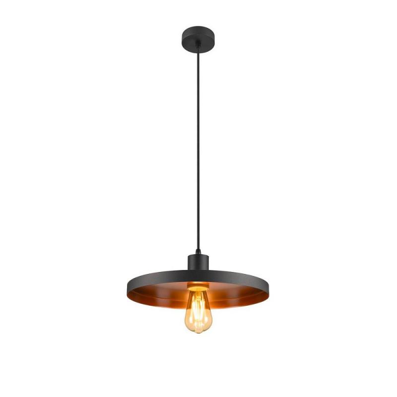 SLV 1010285 LALU Pendelleuchte, E27-Fassung, Pendellänge 200 cm, schwarz