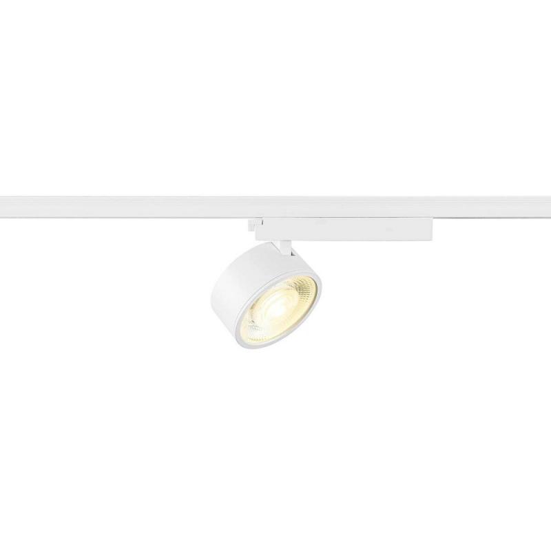 SLV 1010232 2.0 1~ LED Schienenstrahler 10W 1500lm 4000K 36° Weiß – moderner Phasenstrahler für 1-Phasen Schienensysteme