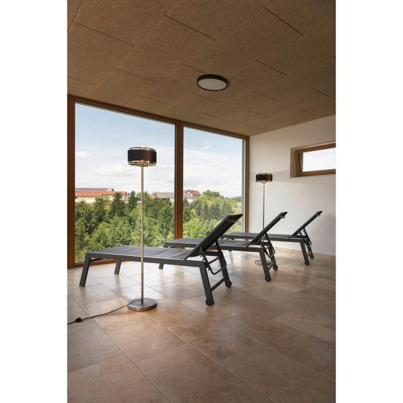 SLV 1010207 PANTILO ROPE 27 Stehleuchte E27 IP20 silber – dekorative Design-Stehleuchte mit Naturseil