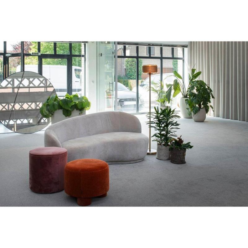 SLV 1010206 PANTILO ROPE 27 Stehleuchte E27 IP20 gold – dekorative Design-Stehleuchte mit Naturseil