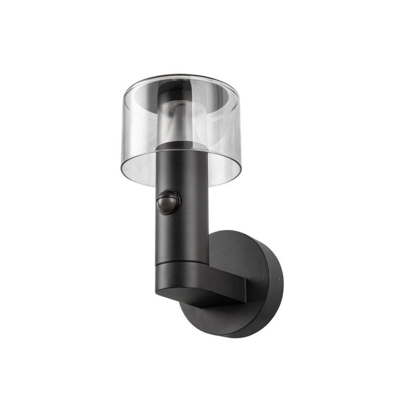 SLV 1010196 TAHA II Wandleuchte SENSOR 10W 2200/2700K 450–500lm IP54 schwarz – dekorative Außenleuchte mit Bewegungsmelder