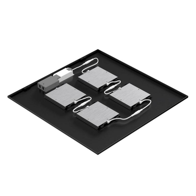 SLV 1010716 PAVANNO – LED Einbauleuchte 60x60 cm 17W 3000/4000/5000K UGR<19 schwarz