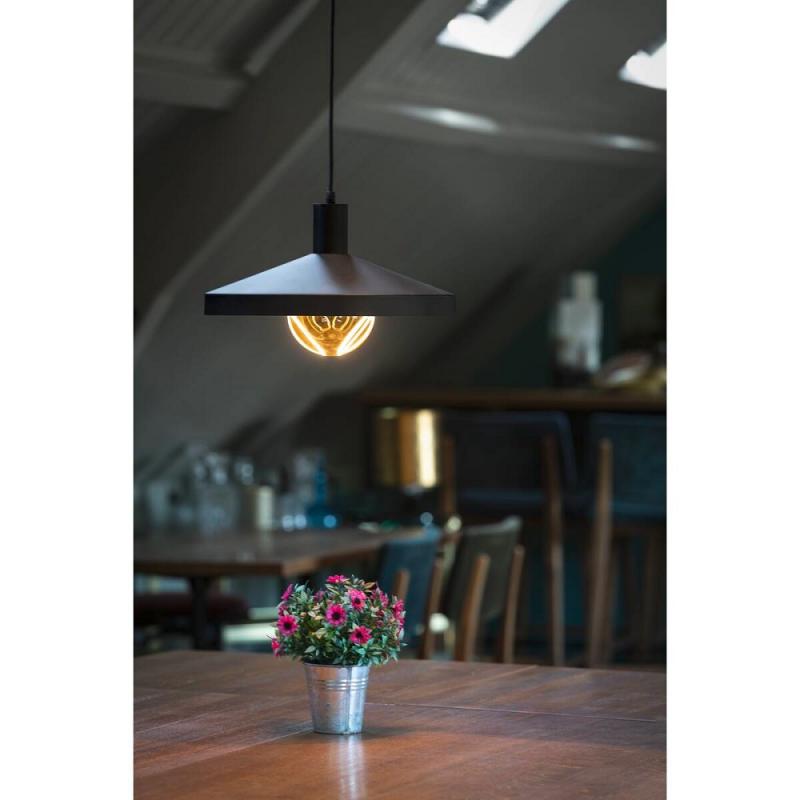 SLV 1010787 Pendelleuchte, E27 Base, TETRA 36, Pendellänge 200 cm, Leuchtmittel inklusive, schwarz