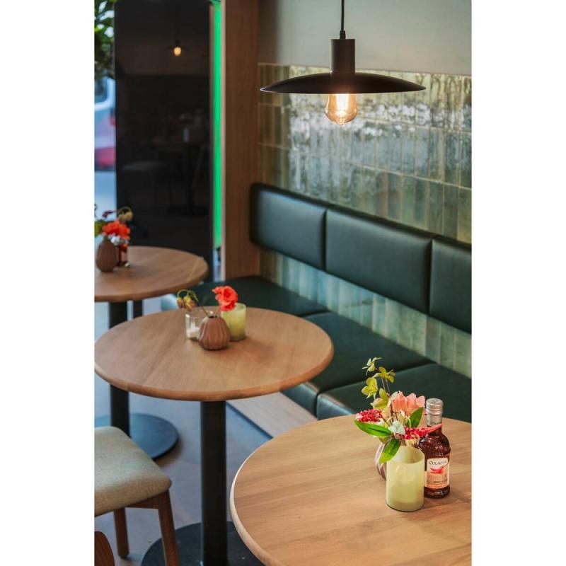 SLV 1010786 LALU® SET, Pendelleuchte, E27 Base, ELYPSE 33, Pendellänge 200 cm, Leuchtmittel inklusive, schwarz