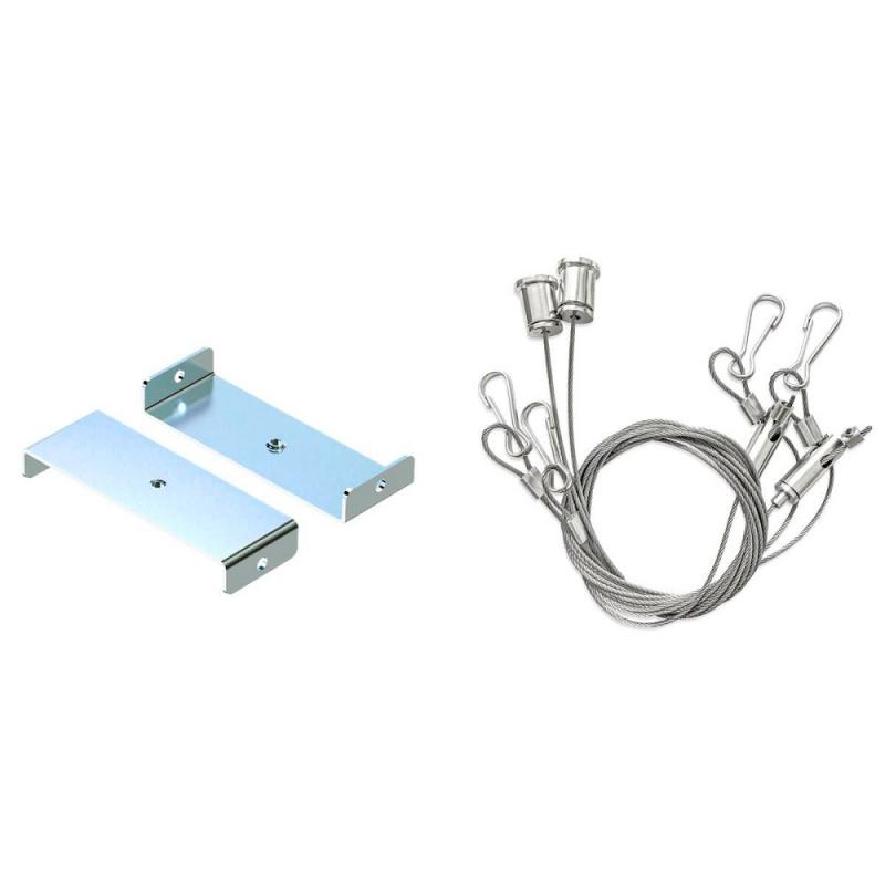 SLV 1010932 BATTEN FLAT P SUSPENSION KITS WITH 2m 2pcs – Seilabhängung Set für LED Deckenleuchte Montage Zubehör