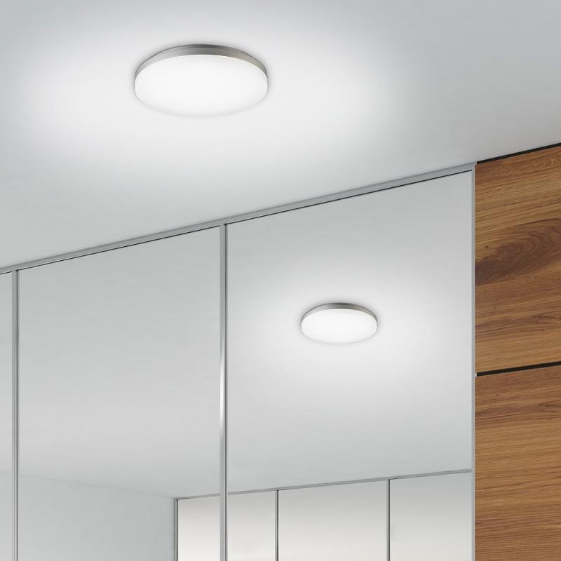 Blendfreie LED-Deckenleuchte Badezimmerlampe ø22cm 15W warmweißes Licht IP44 Sigor