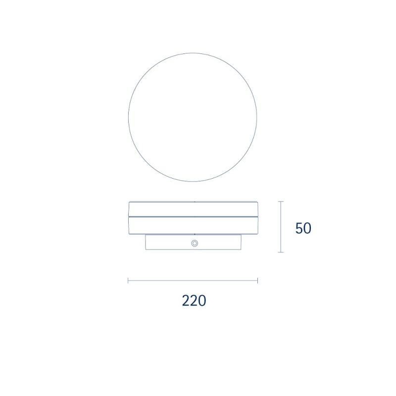 Helle Blendfreie LED-Deckenleuchte Bad & Flur ø22cm 15W neutralweißes Licht IP44 Sigor