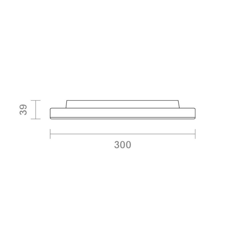 Sigor Aufbauleuchte Shine 300mm weiß Ra90 DALI 10/18/24W 3000/4000K IP20 110° 1000/1800/2300lm