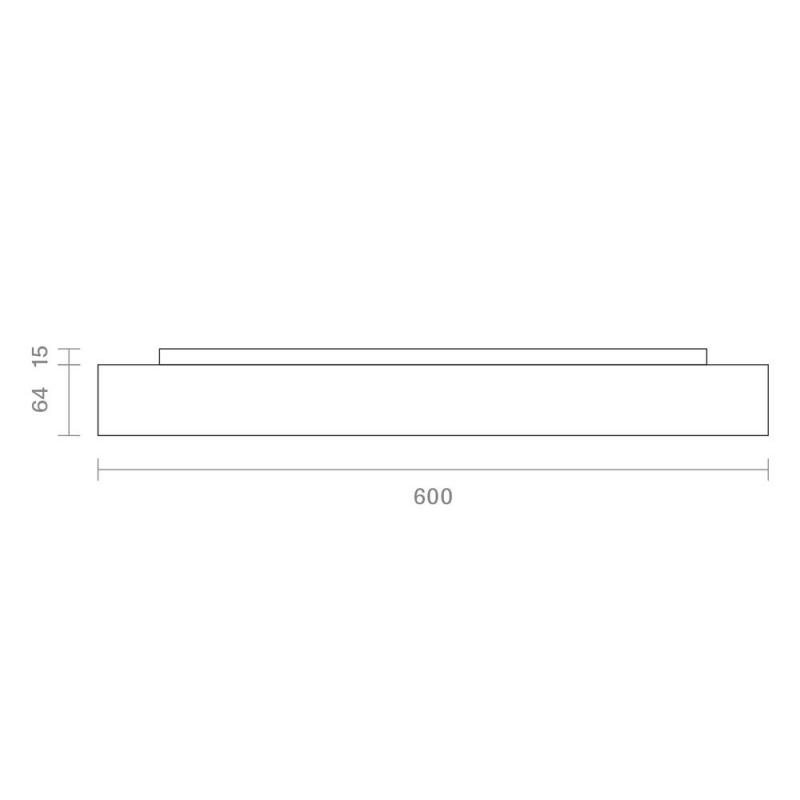 Sigor Aufbauleuchte Disc 600mm weiß 38/50W 3000/4000K IP20 120° Ra90