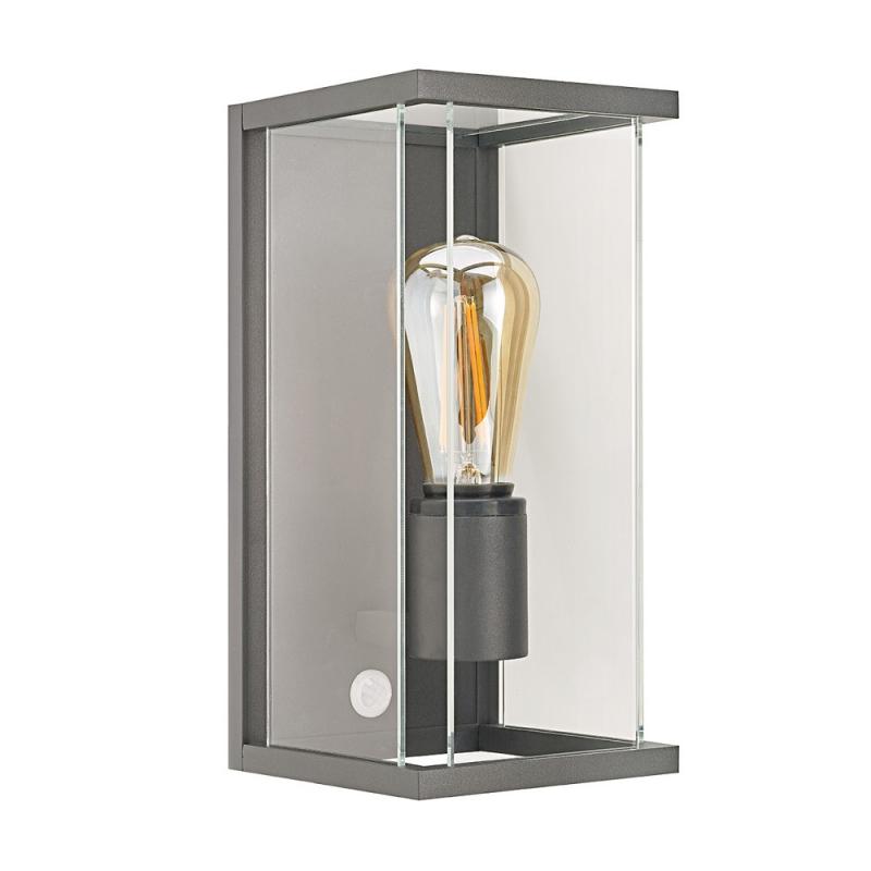 Sigor Außen Wandleuchte Nulatern mit Sensor in Anthrazit