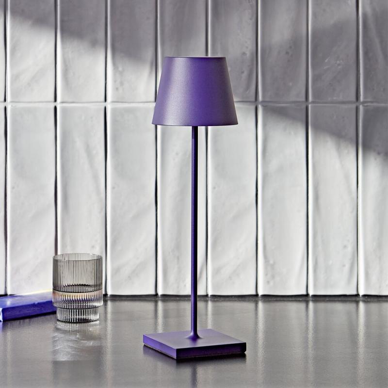 Sigor Akku-Tischleuchte Nuindie 380mm pflaumenblau 2,2W FlexMood 2200K/2700K IP54 168/197lm Ra85