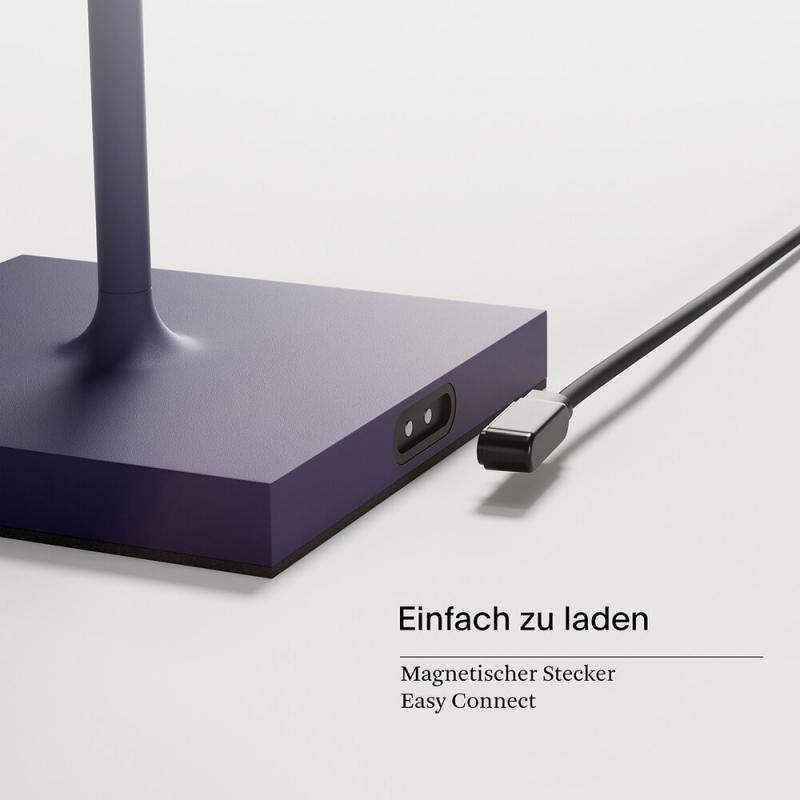 Sigor Akku-Tischleuchte Nuindie 380mm pflaumenblau 2,2W FlexMood 2200K/2700K IP54 168/197lm Ra85