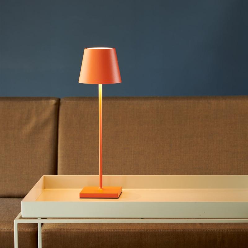 Sigor Akku-Tischleuchte Nuindie USB-C 380mm glutorange 2,2W FlexMood 2200K/2700K IP54 168/197lm Ra85