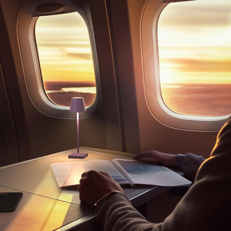 Sigor Akku-Tischleuchte Nuindie pocket 210mm veilchenlila  1,4W Flex-Mood 2200K/2700K IP54 Ra85 USB-C dim